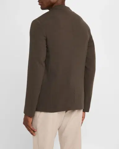 Emporio Armani Men's Crepe Wool Single-Breasted Sport Coat | Thumbnail 3
