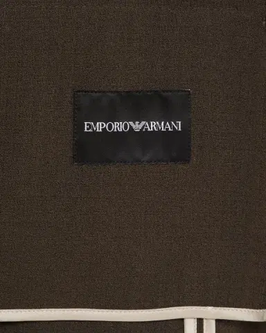 Emporio Armani Men's Crepe Wool Single-Breasted Sport Coat | Thumbnail 6