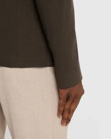 Emporio Armani Men's Crepe Wool Single-Breasted Sport Coat | Thumbnail 8