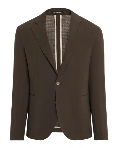 Emporio Armani Men's Crepe Wool Single-Breasted Sport Coat | Thumbnail 1