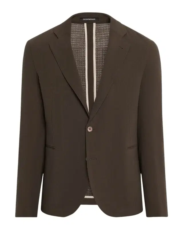 Men 's Crepe Wool Single-Breasted Sport Coat