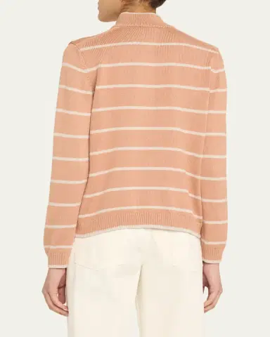Lafayette 148 New York Striped Zip-Front Knit Jacket | Thumbnail 7 Lafayette 148 New York Striped Zip-Front Knit Jacket | Thumbnail 7