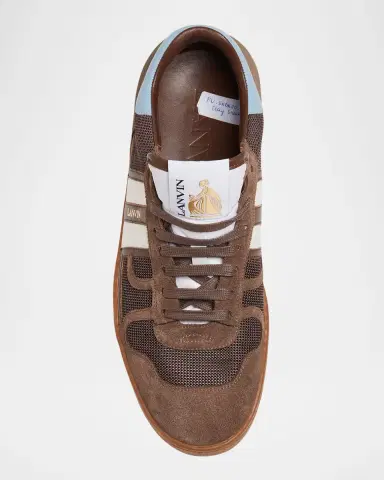 Lanvin Men's Clay Mesh Low-Top Sneakers | Thumbnail 4