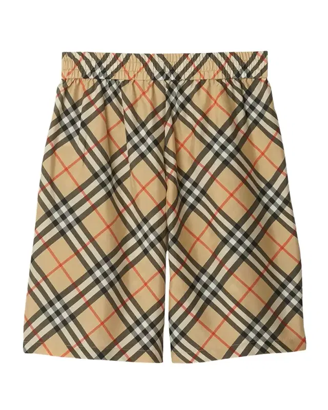 Burberry Men 's Silk Check Shorts