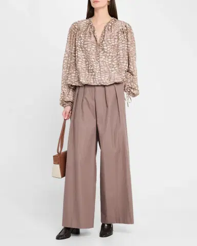 Dries Van Noten Pamplona Pleated Wide-Leg Pants | Thumbnail 2 Dries Van Noten Pamplona Pleated Wide-Leg Pants | Thumbnail 2