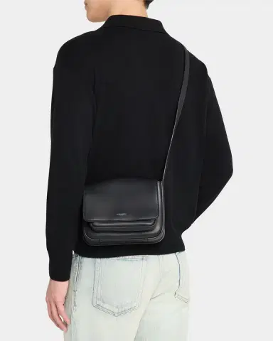 Saint Laurent Men's Leather Messenger Bag | Thumbnail 2 Saint Laurent Men's Leather Messenger Bag | Thumbnail 2