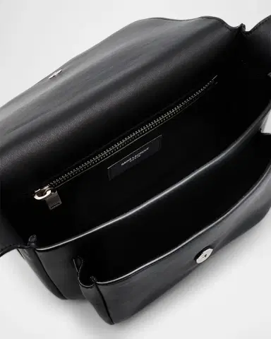 Saint Laurent Men's Leather Messenger Bag | Thumbnail 4 Saint Laurent Men's Leather Messenger Bag | Thumbnail 4