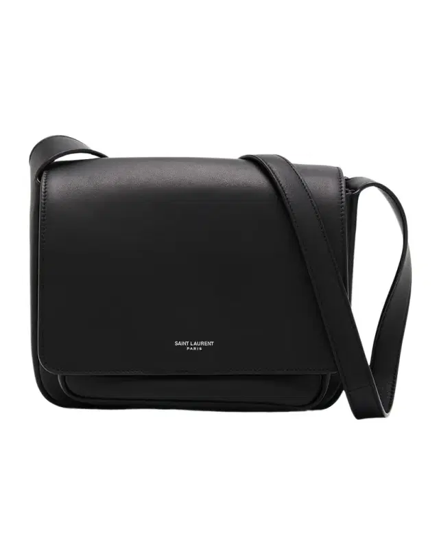 Saint Laurent Men 's Leather Messenger Bag