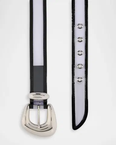 Christian Louboutin Bubble Belt in Clear PVC and Patent Leather | Thumbnail 4
