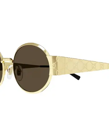 Gucci GG Monogram Metal Oval Sunglasses | Thumbnail 1