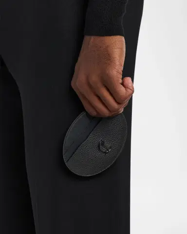 Christian Louboutin Men's Mooncrest Galet Leather Card Holder | Thumbnail 2 Christian Louboutin Men's Mooncrest Galet Leather Card Holder | Thumbnail 2