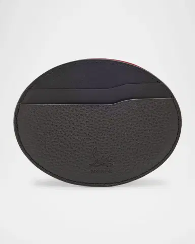 Christian Louboutin Men's Mooncrest Galet Leather Card Holder | Thumbnail 3 Christian Louboutin Men's Mooncrest Galet Leather Card Holder | Thumbnail 3