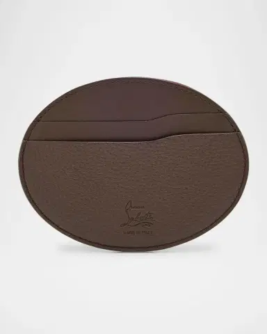 Christian Louboutin Men's Mooncrest Galet Leather Card Holder | Thumbnail 6 Christian Louboutin Men's Mooncrest Galet Leather Card Holder | Thumbnail 6
