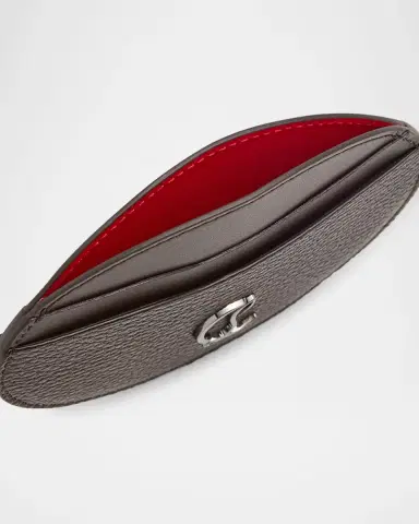 Christian Louboutin Men's Mooncrest Galet Leather Card Holder | Thumbnail 7 Christian Louboutin Men's Mooncrest Galet Leather Card Holder | Thumbnail 7