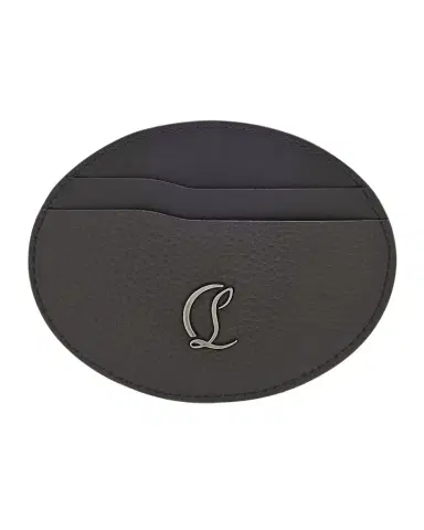 Christian Louboutin Men's Mooncrest Galet Leather Card Holder | Thumbnail 1 Christian Louboutin Men's Mooncrest Galet Leather Card Holder | Thumbnail 1