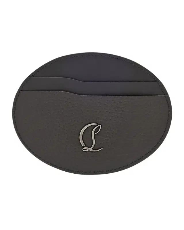 Christian Louboutin Men 's Mooncrest Galet Leather Card Holder