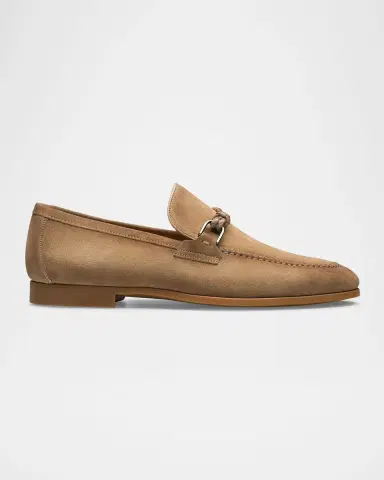 Magnanni Men's Destin Suede Bit Loafers | Thumbnail 3 Magnanni Men's Destin Suede Bit Loafers | Thumbnail 3