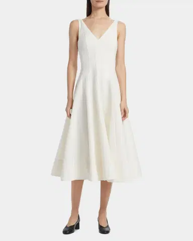 STAUD Marieta Grosgrain Midi Dress | Thumbnail 3
