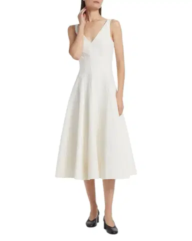 STAUD Marieta Grosgrain Midi Dress | Thumbnail 1