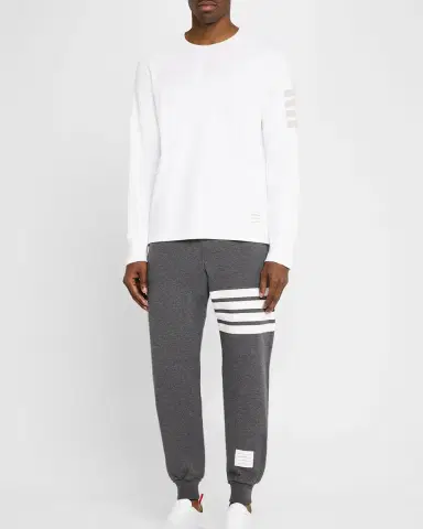 Thom Browne Men's 4-Bar Jersey T-Shirt | Thumbnail 2