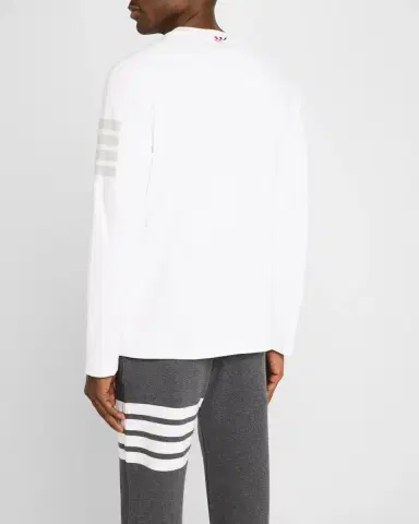 Thom Browne Men's 4-Bar Jersey T-Shirt | Thumbnail 3
