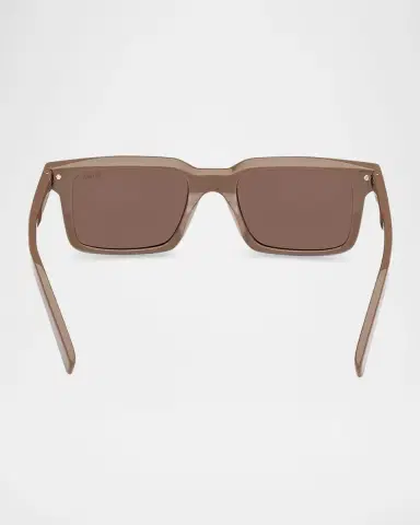 Zegna Men's Rectangle Acetate Sunglasses | Thumbnail 4 Zegna Men's Rectangle Acetate Sunglasses | Thumbnail 4