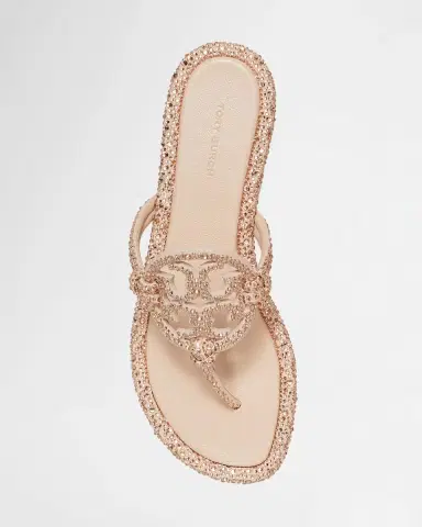 Tory Burch Miller Embellished Medallion Flat Thong Sandals | Thumbnail 3 Tory Burch Miller Embellished Medallion Flat Thong Sandals | Thumbnail 3