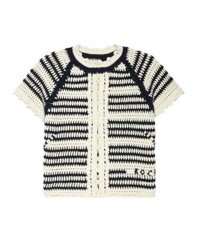 Zelie Open Crochet Cardigan
