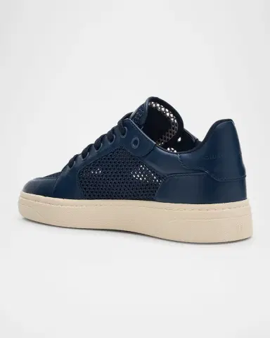 Giuseppe Zanotti Men's Birel Leather and Mesh Low-Top Sneakers | Thumbnail 2 Giuseppe Zanotti Men's Birel Leather and Mesh Low-Top Sneakers | Thumbnail 2