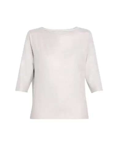 MAJESTIC FILATURES Soft Touch 3/4-Sleeve Metallic Jersey T-Shirt | Thumbnail 1