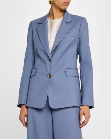Argent Single-Breasted Seasonless Wool Blazer | Thumbnail 4
