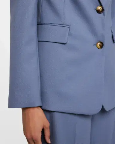 Argent Single-Breasted Seasonless Wool Blazer | Thumbnail 5