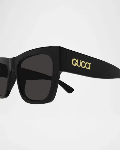 Gucci Men's GG1793SM Rectangle Acetate Sunglasses | Thumbnail 2
