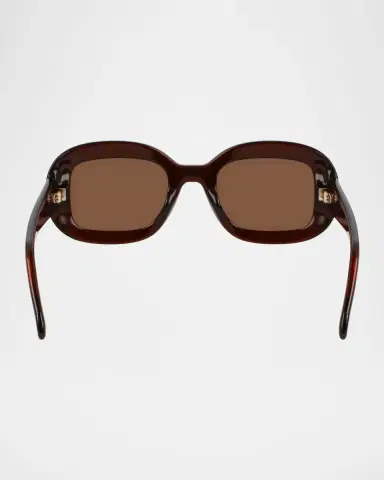 Ferragamo Gancino Oval Acetate Sunglasses | Thumbnail 5 Ferragamo Gancino Oval Acetate Sunglasses | Thumbnail 5