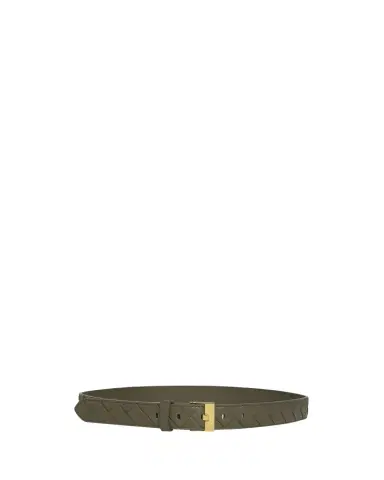 Bottega Veneta Watch-Buckle Intrecciato Leather Belt | Thumbnail 1