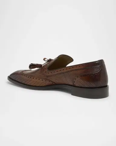 Christian Louboutin Men's Grave Patterned Leather Loafers | Thumbnail 2 Christian Louboutin Men's Grave Patterned Leather Loafers | Thumbnail 2