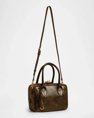 Golden Goose Vita Distressed Leather Top-Handle Bag | Thumbnail 2 Golden Goose Vita Distressed Leather Top-Handle Bag | Thumbnail 2