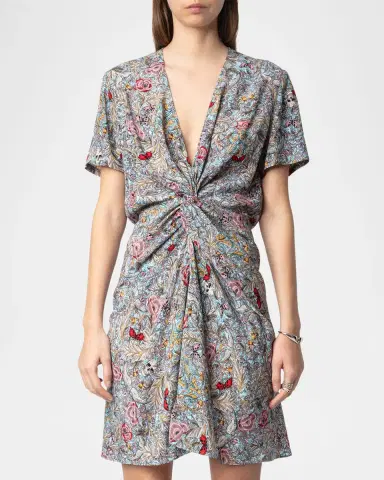 Zadig & Voltaire Rozom Soft British Flowers Dress | Thumbnail 4