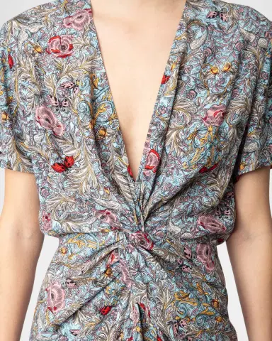 Zadig & Voltaire Rozom Soft British Flowers Dress | Thumbnail 5
