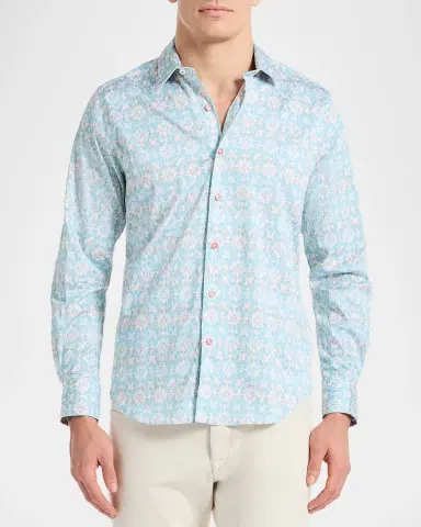Robert Graham Men's Mariage Cotton-Stretch Sport Shirt | Thumbnail 3