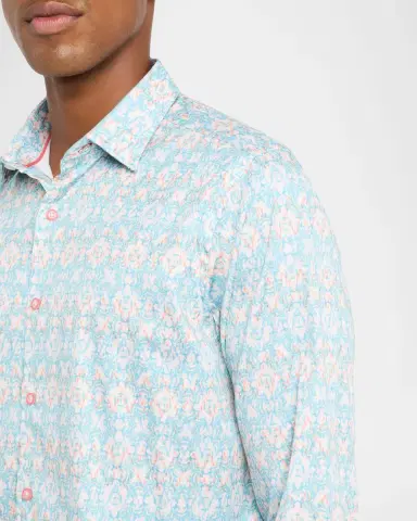 Robert Graham Men's Mariage Cotton-Stretch Sport Shirt | Thumbnail 4