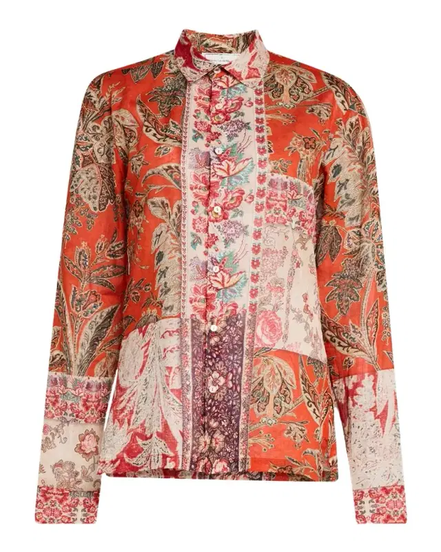 Pierre-Louis Mascia Floral-Print Cotton Top