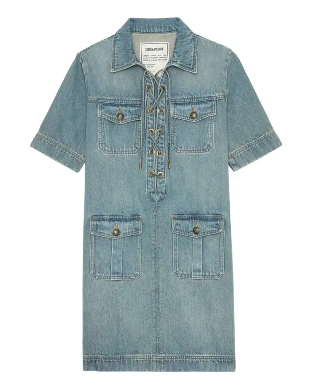 Zadig & Voltaire Record Denim Mini Dress