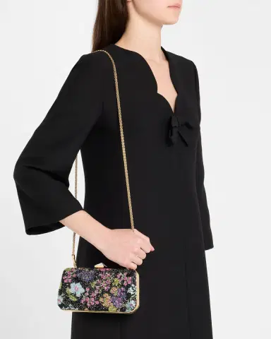 Valentino Garavani Carry Secrets Flower Embellished Minaudiere | Thumbnail 2