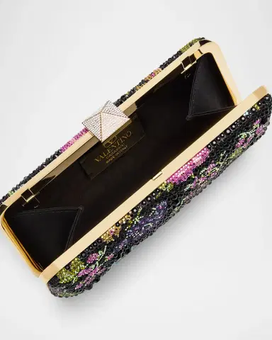 Valentino Garavani Carry Secrets Flower Embellished Minaudiere | Thumbnail 4