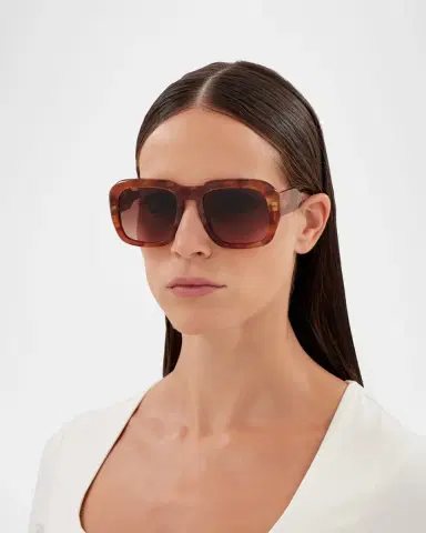 Chloé Round Acetate Sunglasses | Thumbnail 3