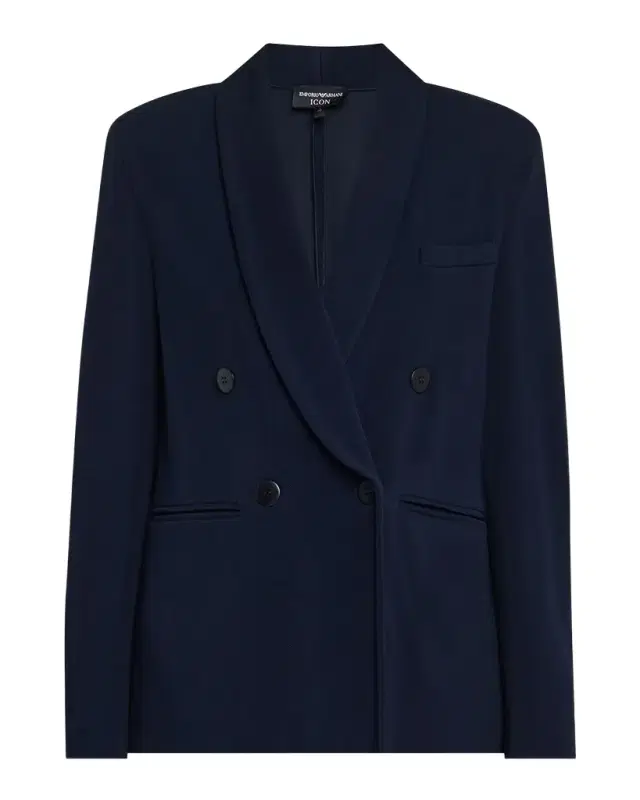 Emporio Armani Relaxed Double-Breasted Blazer
