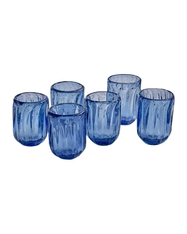 Pequenas Acanaladas Votives, Set of 6