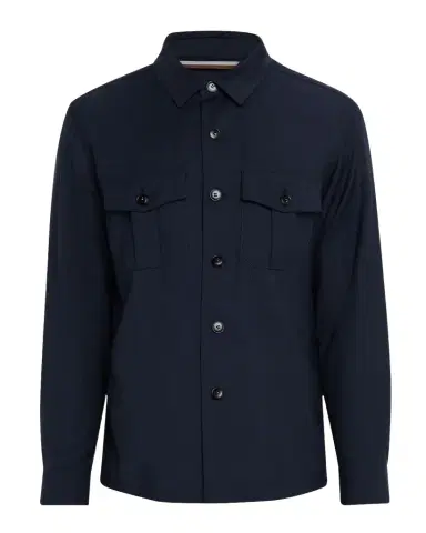 Canali Men's Wool Overshirt | Thumbnail 1
