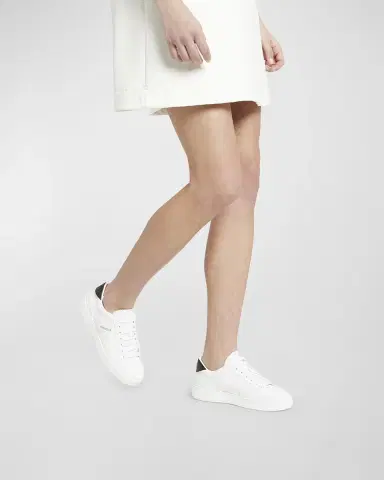 Moncler Monaco M Leather Low-Top Sneakers | Thumbnail 2